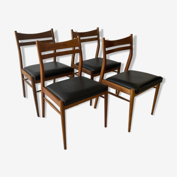 Set of 4 scandinavian chairs