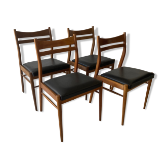 Set of 4 scandinavian chairs