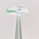 Green, Blue and Pink Etched Murano Glass Single Flower Vase, Italy