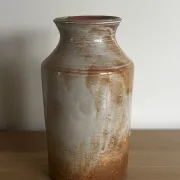 Glazed stoneware vase