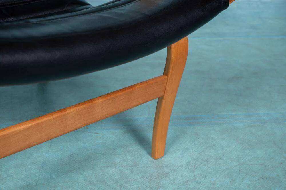 Design lounge armchair & ottoman 70s Bruno Mathsson Pernilla