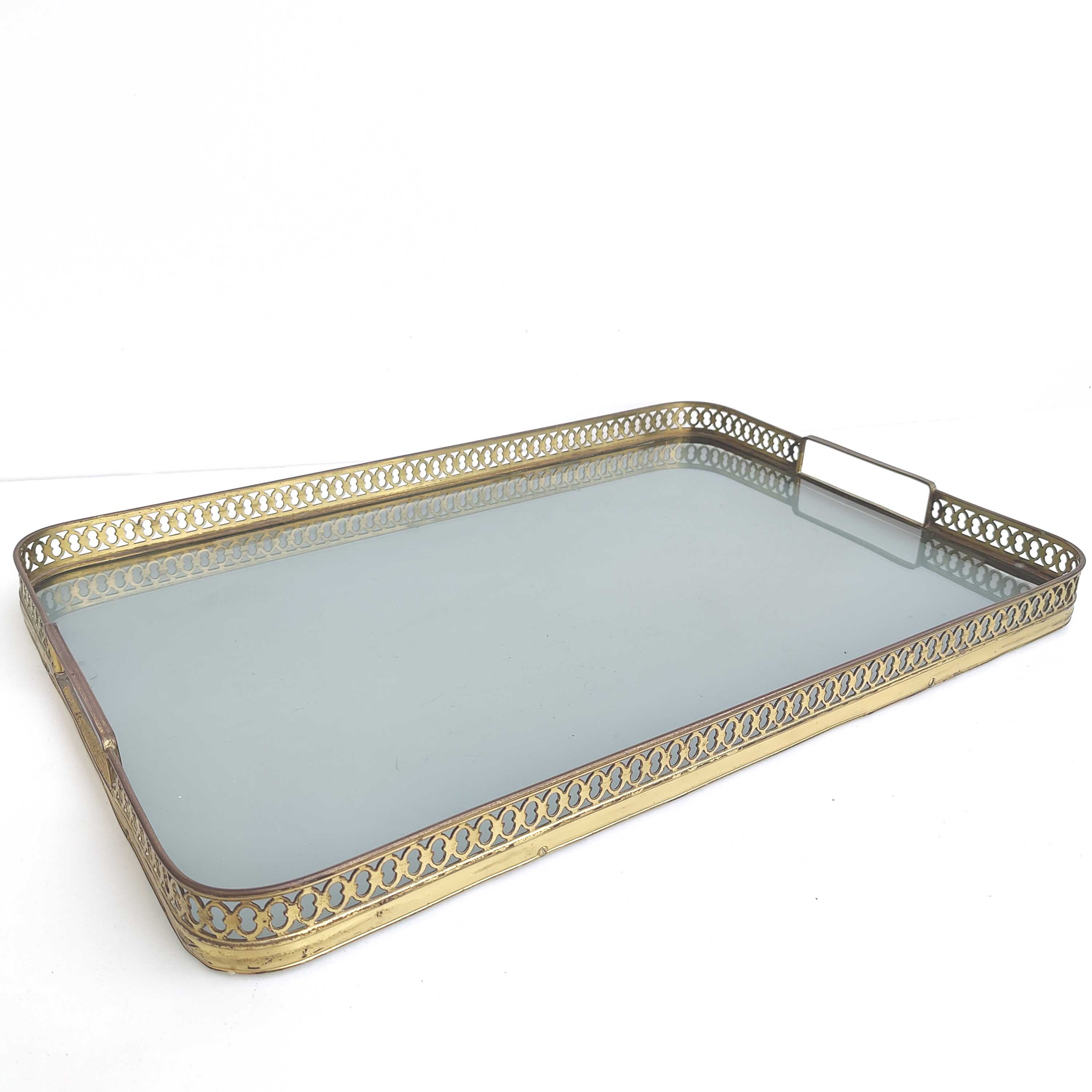 Brass and glass golden bar