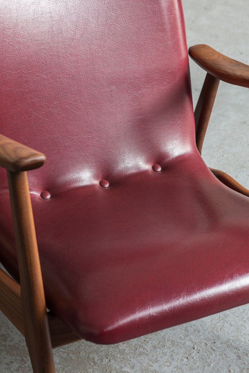 Set easy chairs by louis van teeffelen for wébé, dutch design, 1960s