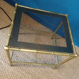"bamboo" sofa end made of brass