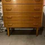 Vintage oak chest of drawers from the 1960s