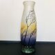 Tree-decorated laminated glass vase