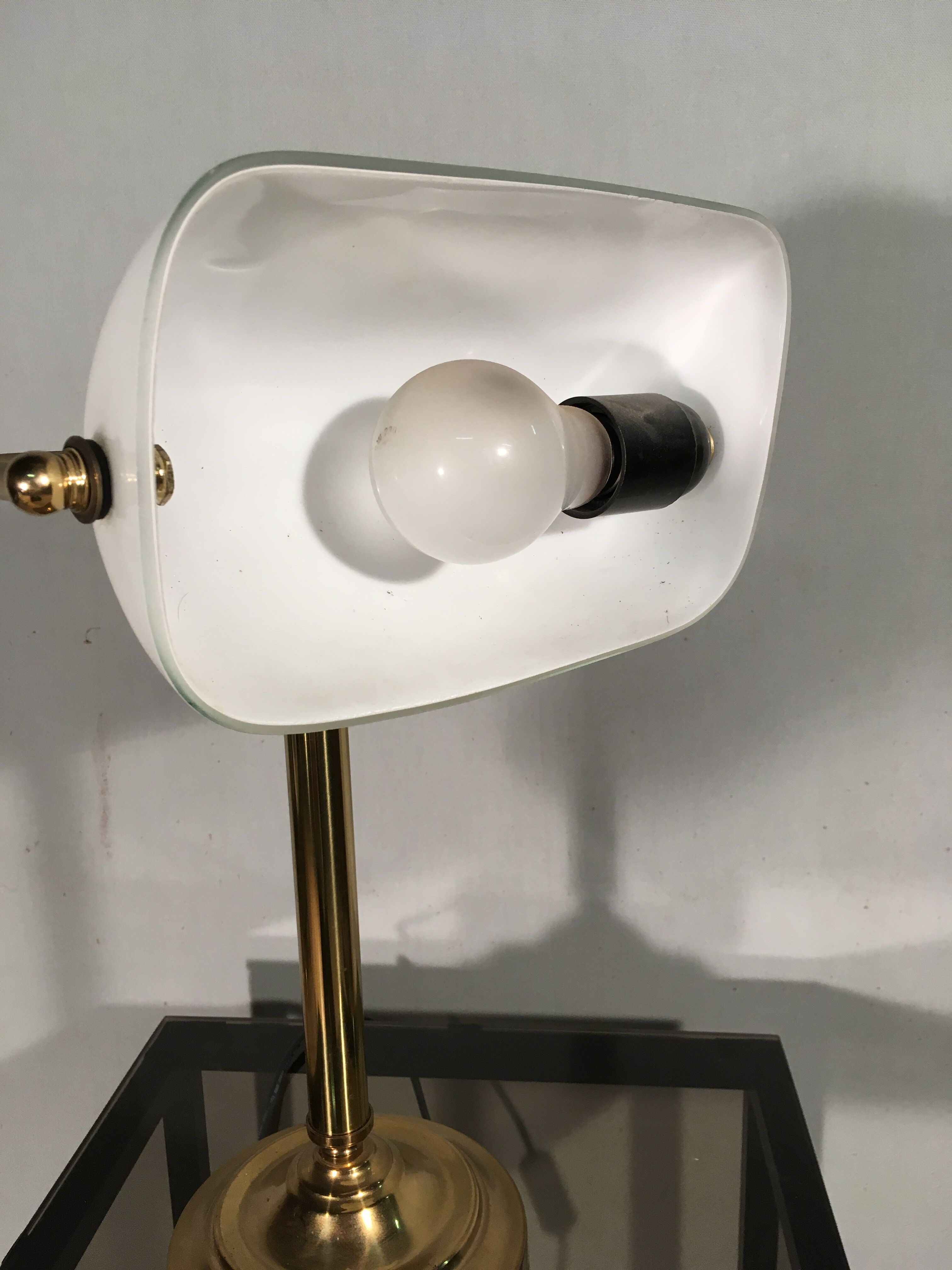 Lampe de bureau opaline