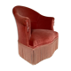 Fauteuil crapaud velours