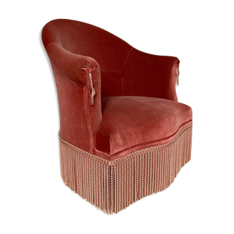 Velvet toad armchair