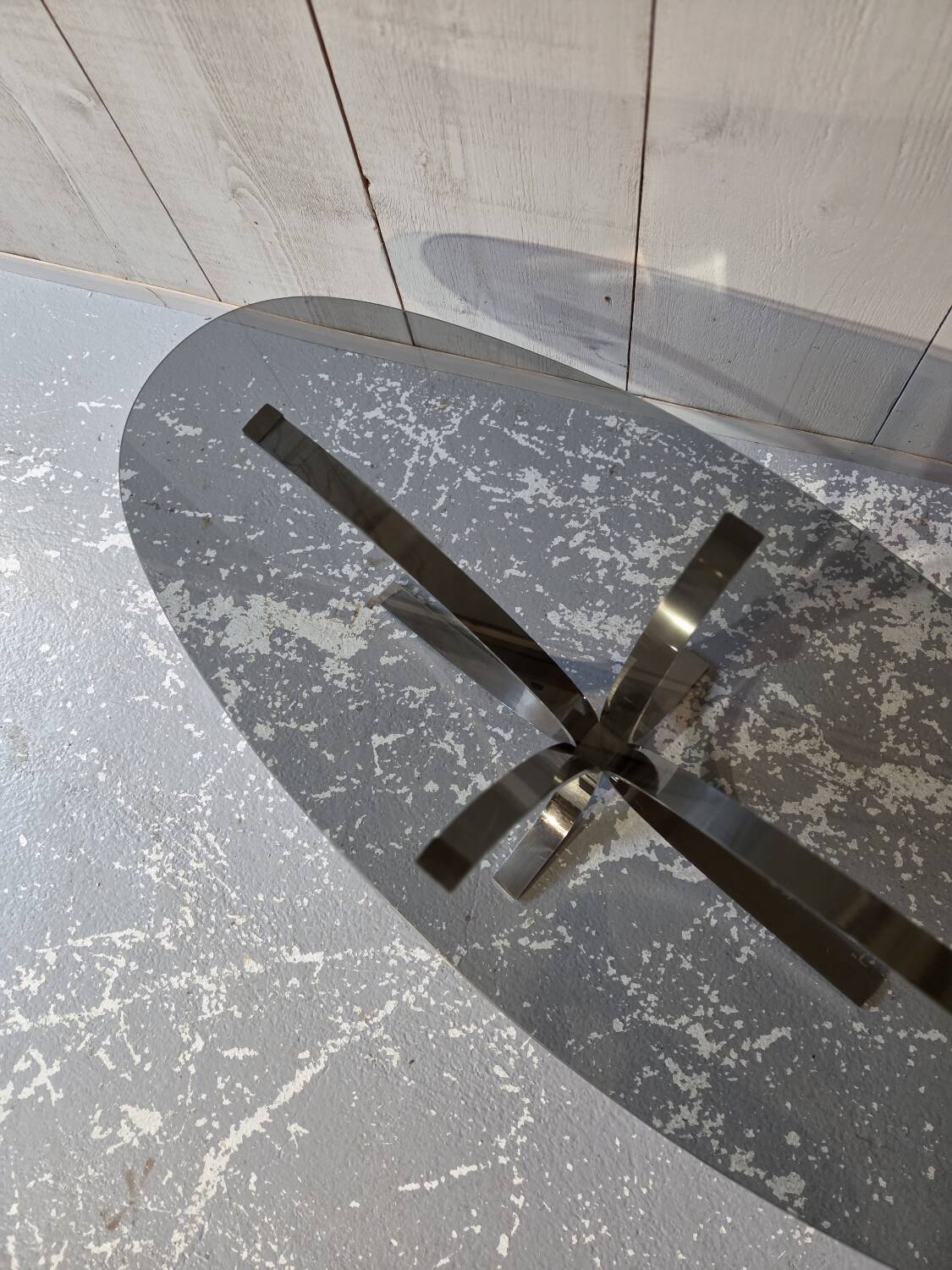 Glass coffee table
