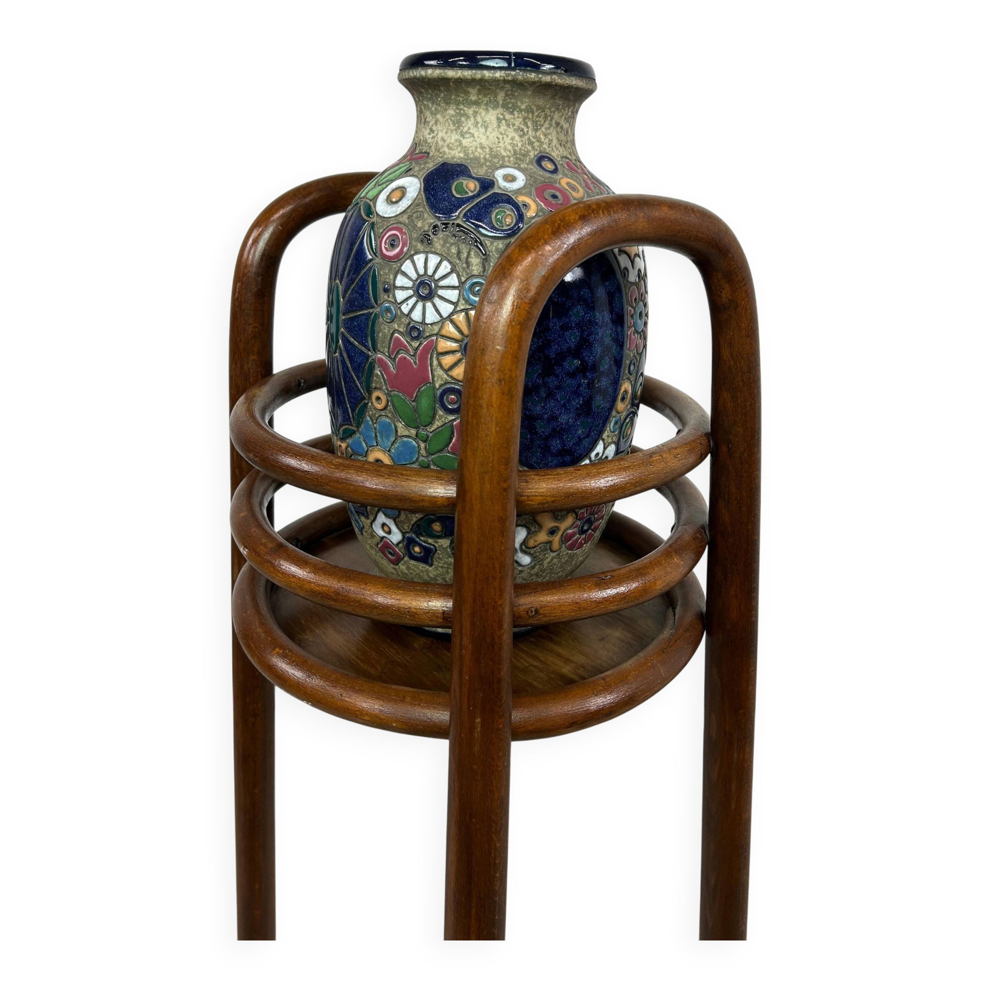 Secession stool no. 1009 attributed to Otto Wagner for J&J Kohn.