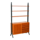 Bibliothèque vintage scandinave Roxen Möbel IKEA en teck Suède 1960