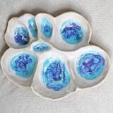 white handmade large ceramic bowl as a jewelry holder or for tapas