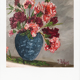 Huile sur toile bouquet d’œillets sauvages