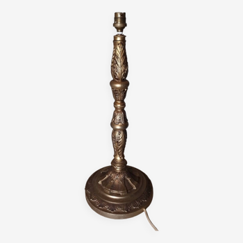 Pied de lampe en bronze