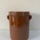 Glazed stoneware confit pot