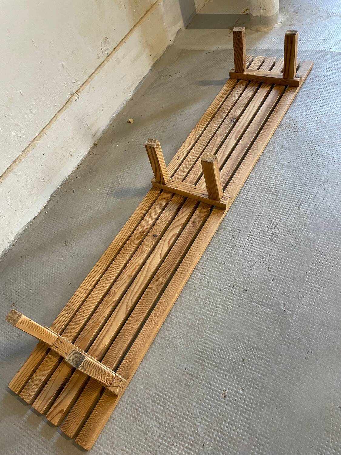 Wooden children's bench