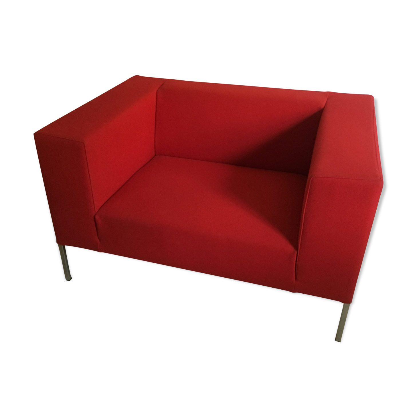 Red sofa Allen MDF Italia by Bruno FATTORINI 1998