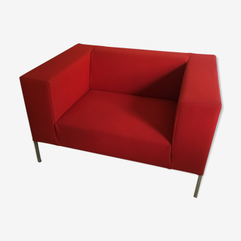 Red sofa Allen MDF Italia by Bruno FATTORINI 1998