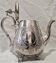 Napoleon III teapot in silver-plated metal – 19th century – Rococo decoration