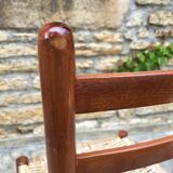 Italian chair in rope and wood