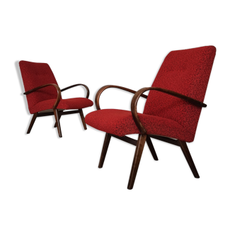 Pair of armchairs 6951 by Jaroslav Smidek for Dyha Brno 1969