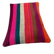 Vintage turkish kilim cushion cover, 30 x 50 cm