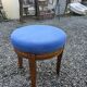 Scandinavian style armchair + velvet footrest