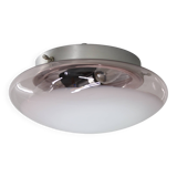 1970s Glass Ceiling Light, Italy