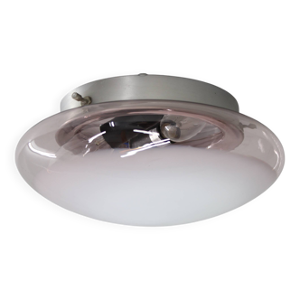 1970s Glass Ceiling Light, Italy