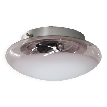 1970s Glass Ceiling Light, Italy