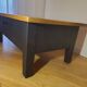 Coffee table living room solid fruit wood black antique legs