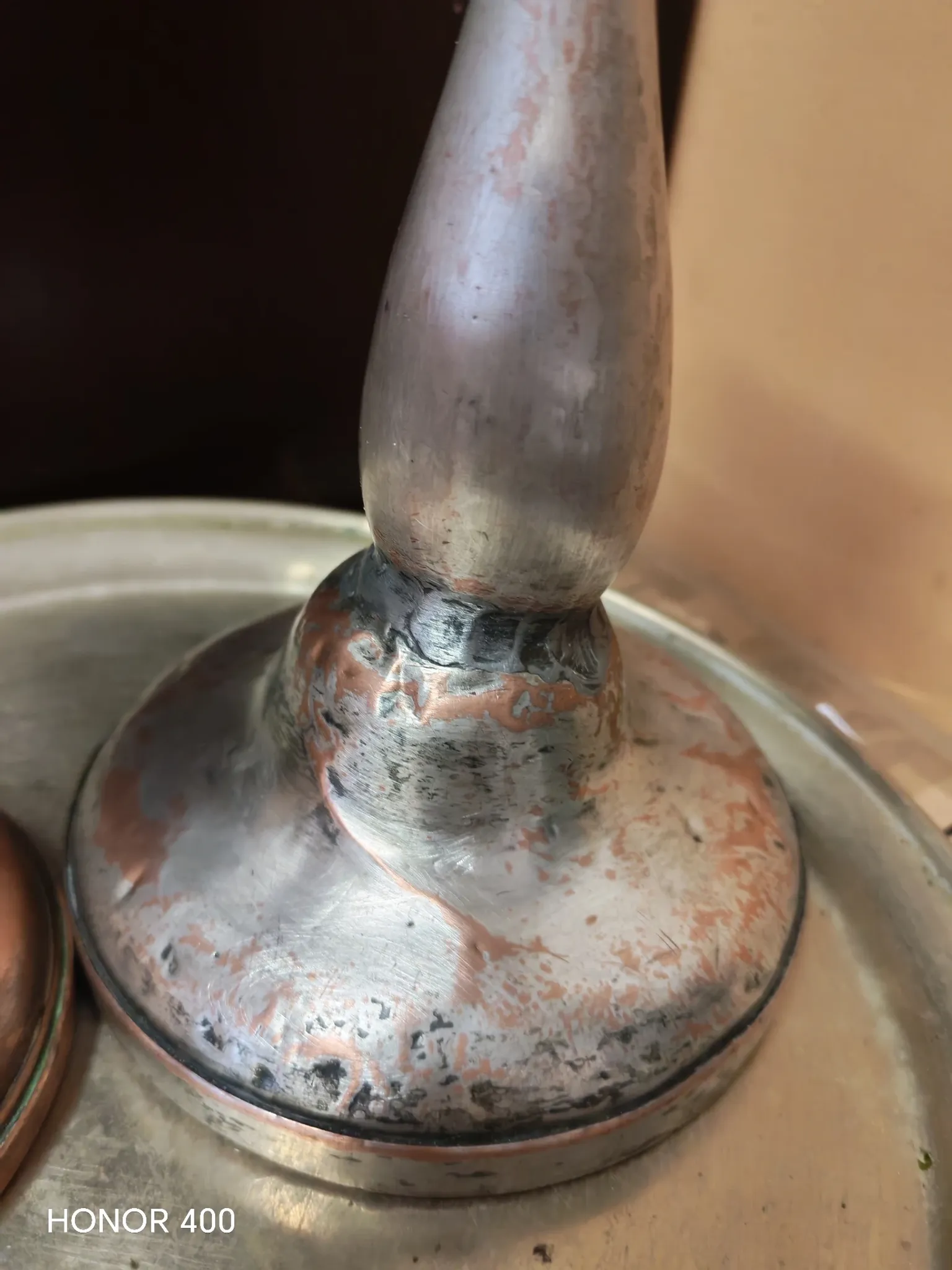 Duo of ancient torches with wabi-sabi patina
