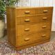 1950s English oak chest of drawers