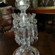 Chandelier verre et pampille de cristal