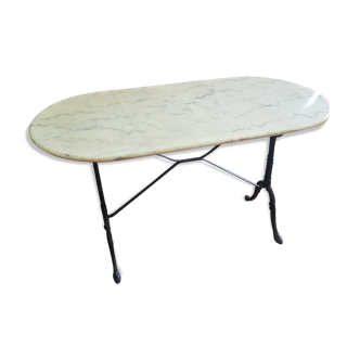 Table de bistrot dessus marbre