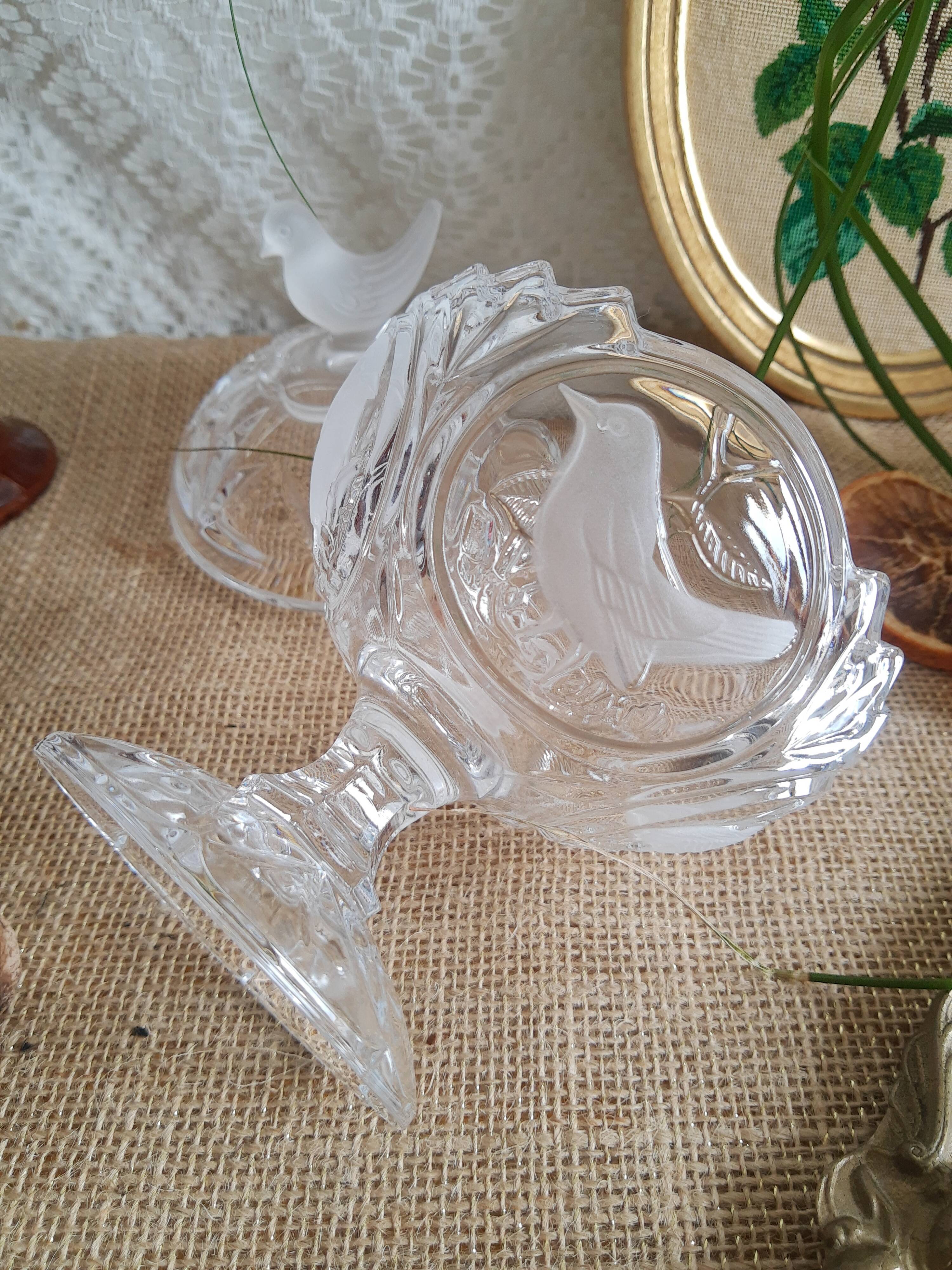 Bonbonnière / sugar Cristal d'Arques - Passerines - vintage