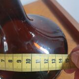 Lady Jeanne vase in brown smoked glass Some small discreet white traces