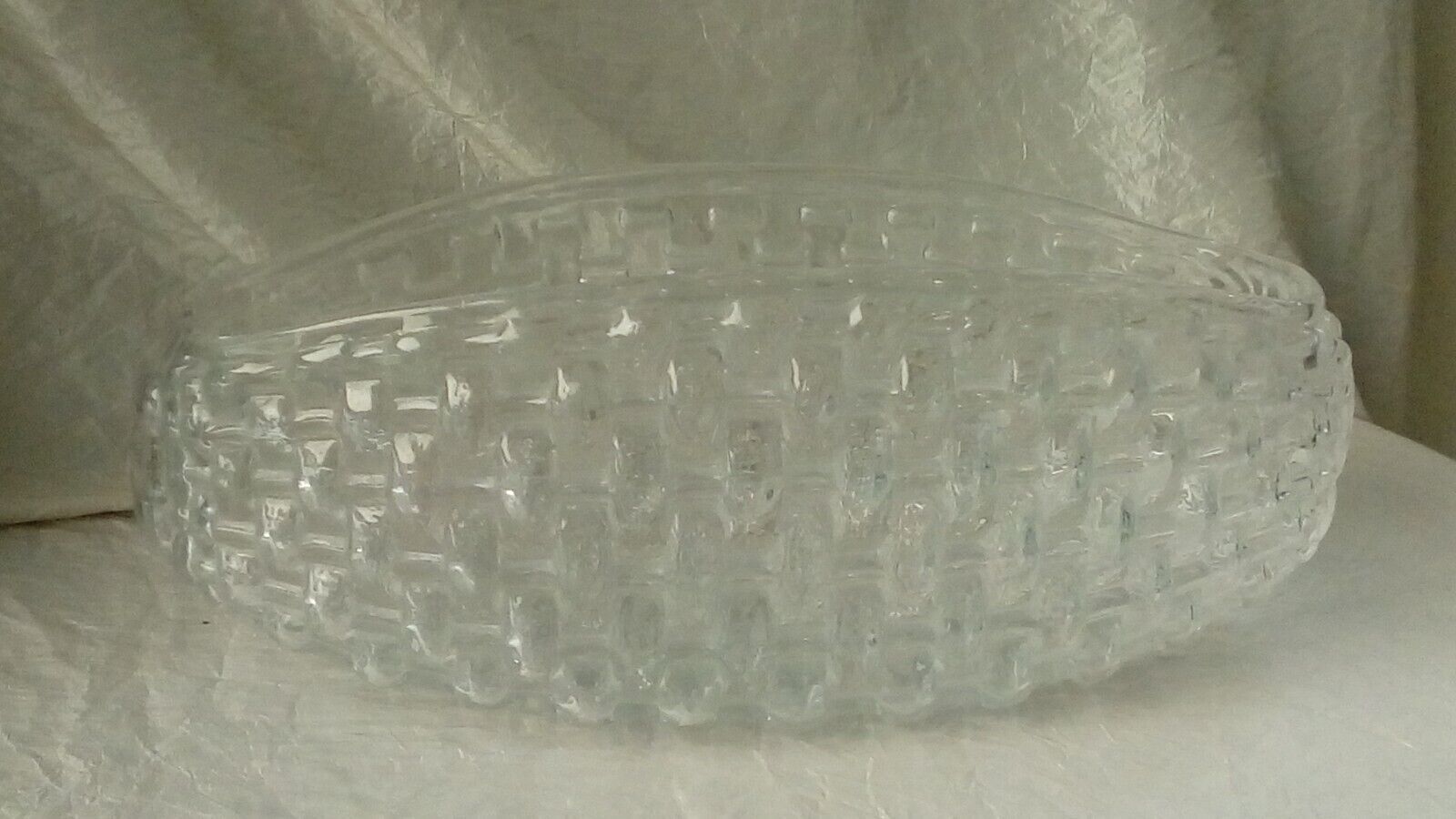 Jardiniere en verre epoque vintage annees 70
