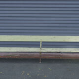 Double bench metal and wood seats 1930