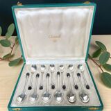 Christofle - 12 espresso spoons model Coffee Bean silver-plated metal