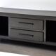 Wood and metal TV unit, solid oak, TV sideboard.