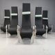 Postmodern King dining chairs by Belgochrom - set of 6
