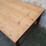 Old coffee table with drawer handle shell