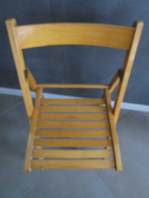 Antique wooden folding chair