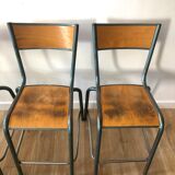 Lot de 4 chaises d’écoles