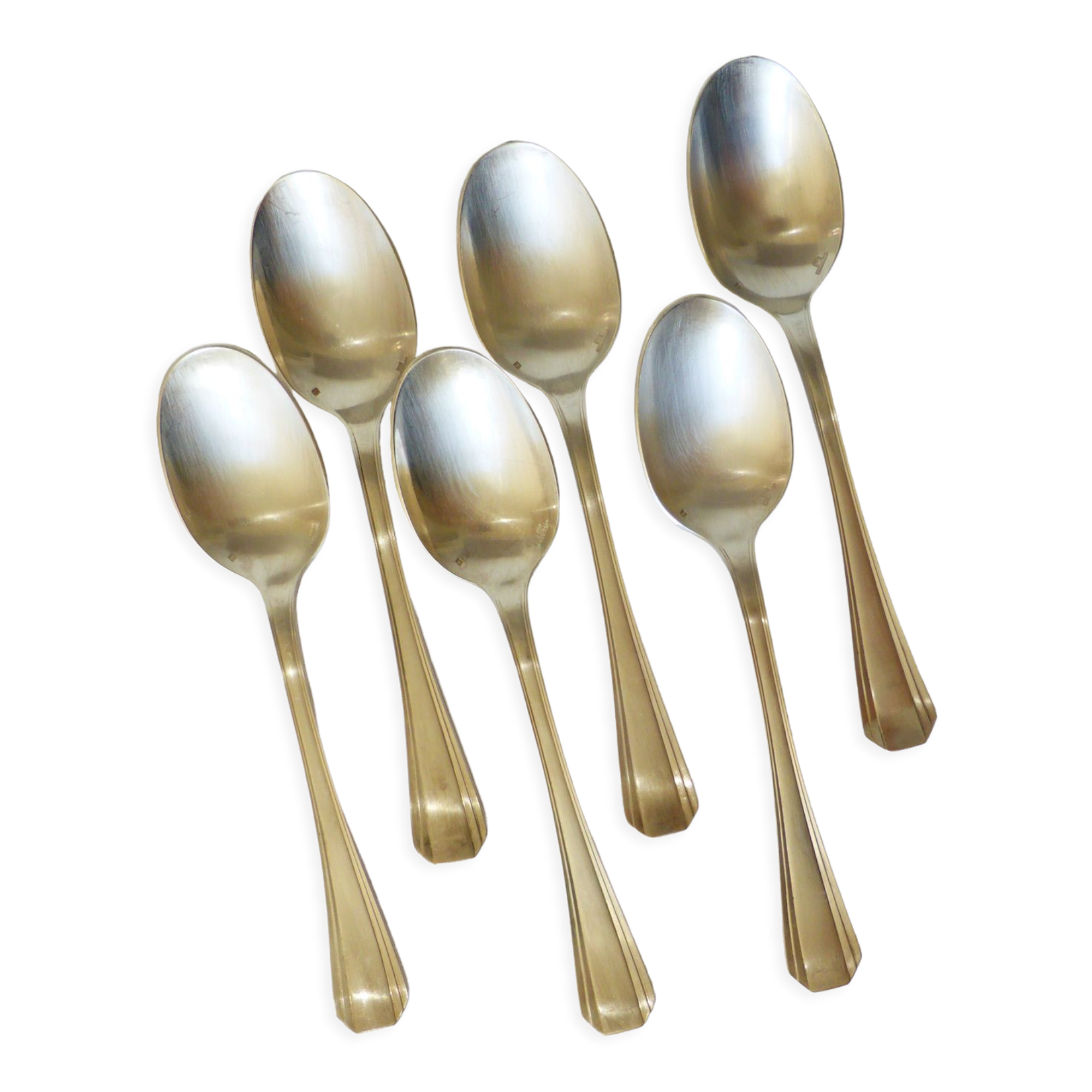 6 cuillères à soupe Christofle de style art déco 220672