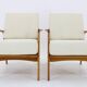 1970s Pair of Restored Armchairs by Drevotvar, Czechoslovakia