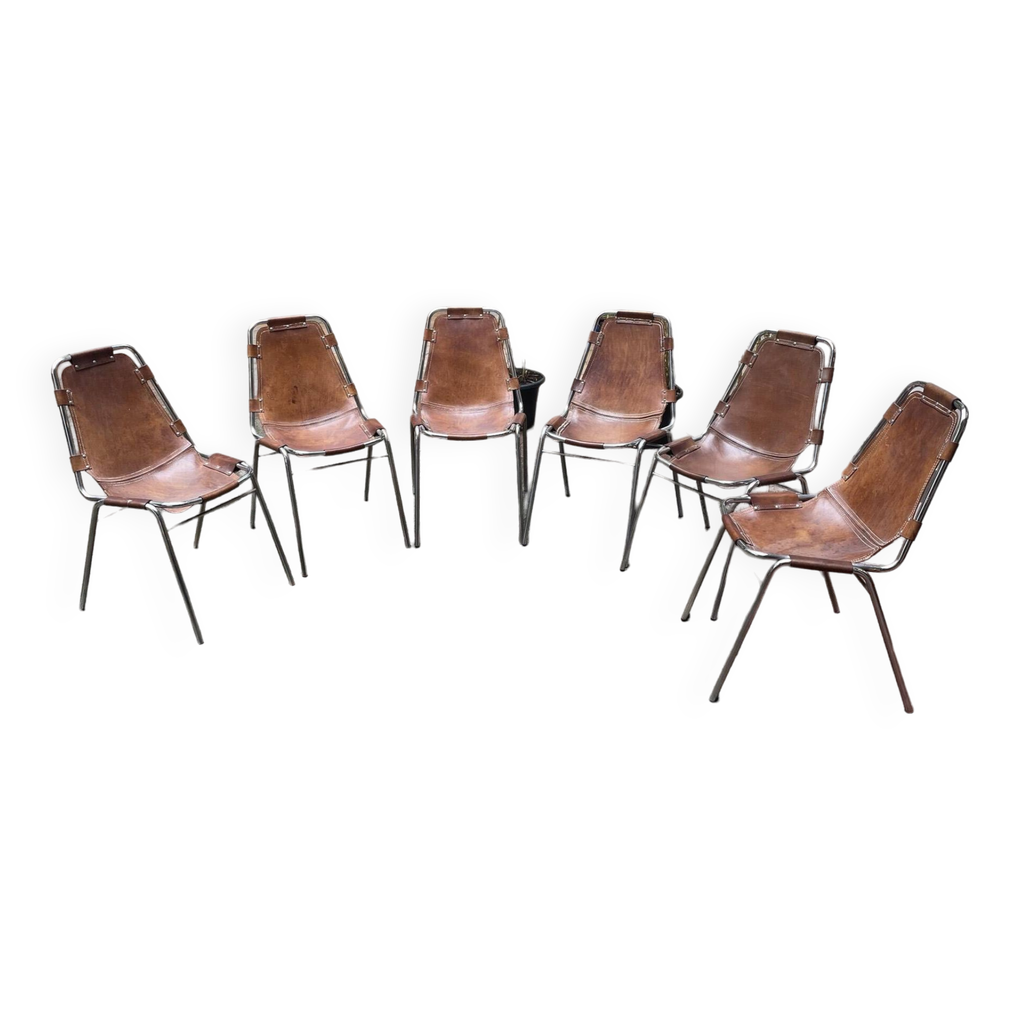 6 chaises Les Arcs Dalvera- Années 60