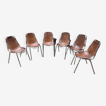 6 chaises Les Arcs Dalvera- Années 60